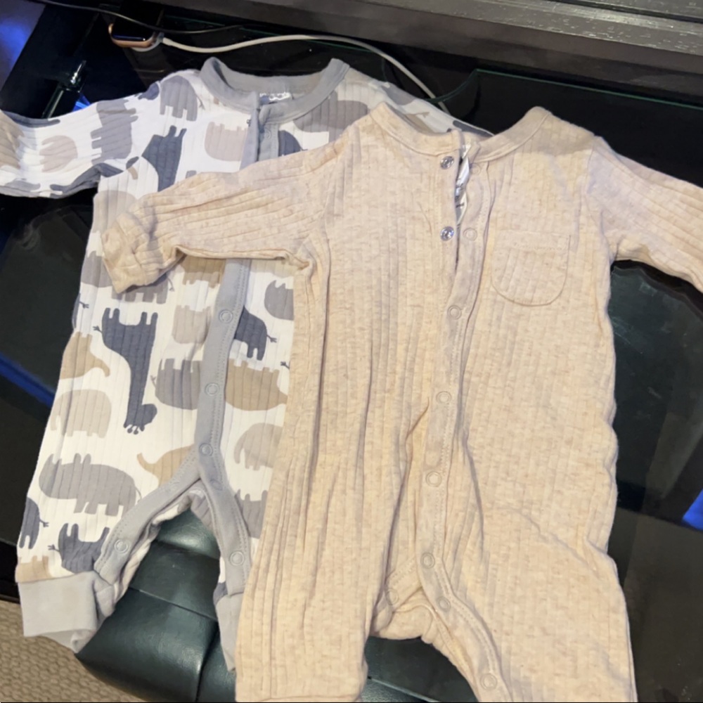 Gerber organice 2 piece set. Newborn.